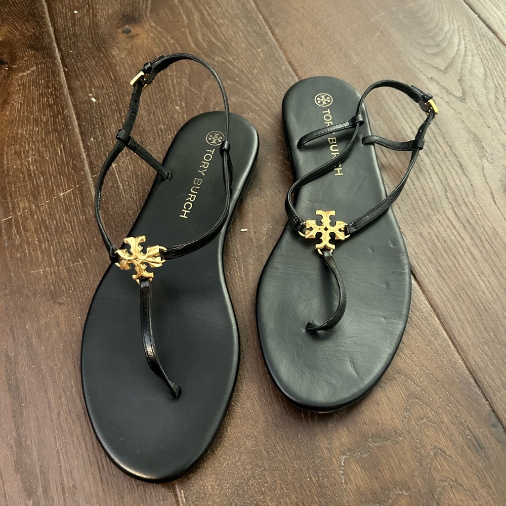 Tory Burch Leather Tstrap Sandal
